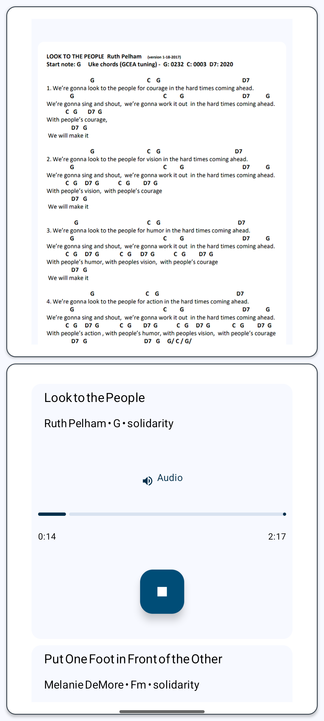 Sheet Music & Audio