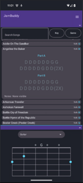 Combined tunes and guitar interface